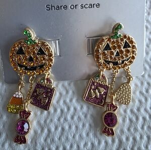 Halloween Pumpkin Dangle Earrings